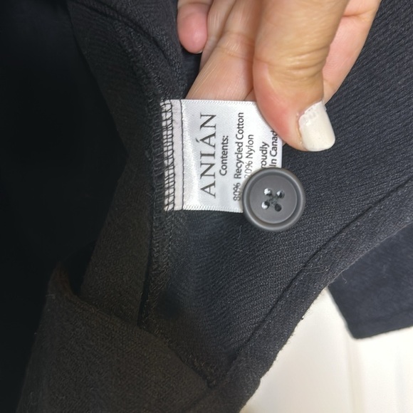 Anian Black button down Overshirt Coat  SzM - Picture 8 of 9